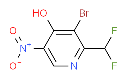 3-Bromo-2-(difluoromethyl)-4-hydroxy-5-nitropyridine