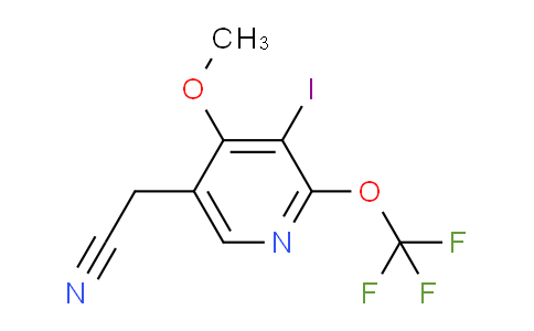 AM158037 | 1804831-60-4 | 3-Iodo-4-methoxy-2-(trifluoromethoxy)pyridine-5-acetonitrile