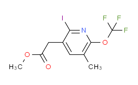 Methyl 2-iodo-5-methyl-6-(trifluoromethoxy)pyridine-3-acetate