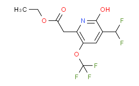 AM158156 | 1804829-82-0 | Ethyl 3-(difluoromethyl)-2-hydroxy-5-(trifluoromethoxy)pyridine-6-acetate