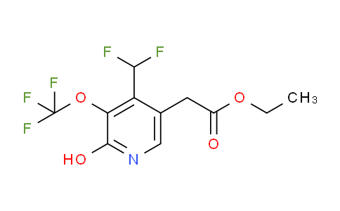 AM158166 | 1804359-70-3 | Ethyl 4-(difluoromethyl)-2-hydroxy-3-(trifluoromethoxy)pyridine-5-acetate