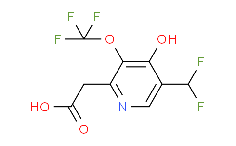 5-(Difluoromethyl)-4-hydroxy-3-(trifluoromethoxy)pyridine-2-acetic acid