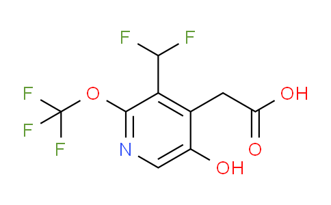 3-(Difluoromethyl)-5-hydroxy-2-(trifluoromethoxy)pyridine-4-acetic acid