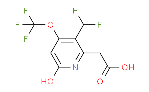 3-(Difluoromethyl)-6-hydroxy-4-(trifluoromethoxy)pyridine-2-acetic acid