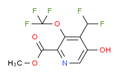 AM158222 | 1804479-59-1 | Methyl 4-(difluoromethyl)-5-hydroxy-3-(trifluoromethoxy)pyridine-2-carboxylate