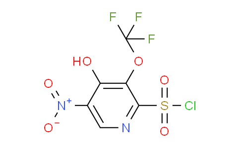4-Hydroxy-5-nitro-3-(trifluoromethoxy)pyridine-2-sulfonyl chloride