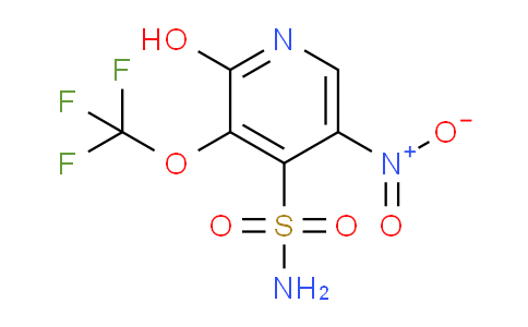 2-Hydroxy-5-nitro-3-(trifluoromethoxy)pyridine-4-sulfonamide