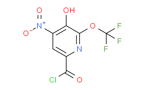 3-Hydroxy-4-nitro-2-(trifluoromethoxy)pyridine-6-carbonyl chloride