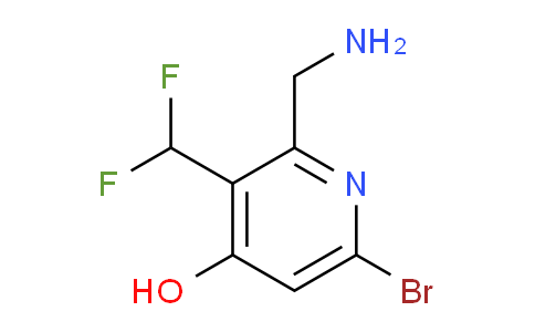 2-(Aminomethyl)-6-bromo-3-(difluoromethyl)-4-hydroxypyridine