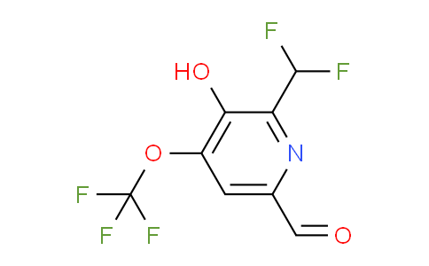 AM158354 | 1806745-48-1 | 2-(Difluoromethyl)-3-hydroxy-4-(trifluoromethoxy)pyridine-6-carboxaldehyde