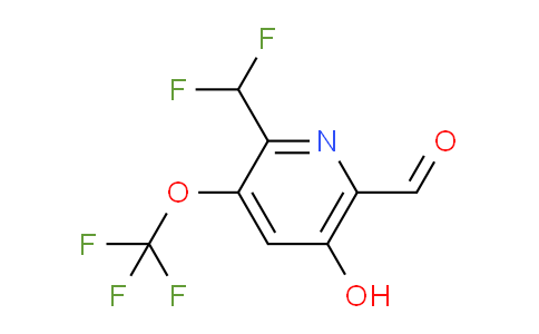 AM158362 | 1804725-70-9 | 2-(Difluoromethyl)-5-hydroxy-3-(trifluoromethoxy)pyridine-6-carboxaldehyde