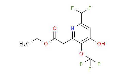 AM158374 | 1805923-54-9 | Ethyl 6-(difluoromethyl)-4-hydroxy-3-(trifluoromethoxy)pyridine-2-acetate