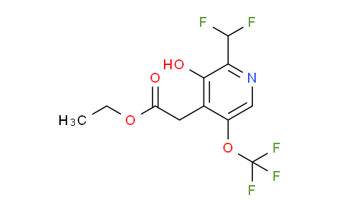 AM158412 | 1804726-68-8 | Ethyl 2-(difluoromethyl)-3-hydroxy-5-(trifluoromethoxy)pyridine-4-acetate