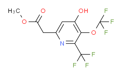 AM158426 | 1804726-33-7 | Methyl 4-hydroxy-3-(trifluoromethoxy)-2-(trifluoromethyl)pyridine-6-acetate