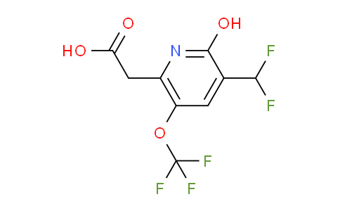 3-(Difluoromethyl)-2-hydroxy-5-(trifluoromethoxy)pyridine-6-acetic acid