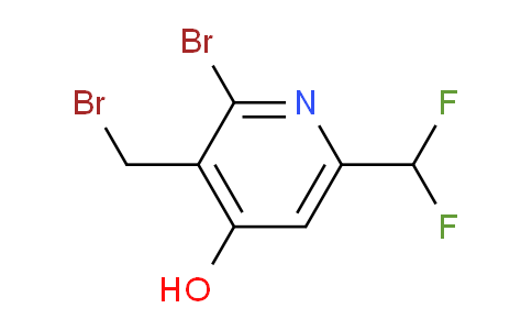 2-Bromo-3-(bromomethyl)-6-(difluoromethyl)-4-hydroxypyridine