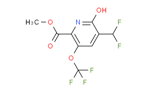 Methyl 3-(difluoromethyl)-2-hydroxy-5-(trifluoromethoxy)pyridine-6-carboxylate