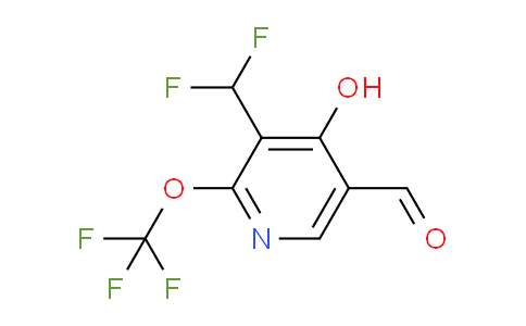 3-(Difluoromethyl)-4-hydroxy-2-(trifluoromethoxy)pyridine-5-carboxaldehyde