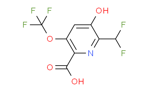 AM158596 | 1806192-71-1 | 2-(Difluoromethyl)-3-hydroxy-5-(trifluoromethoxy)pyridine-6-carboxylic acid