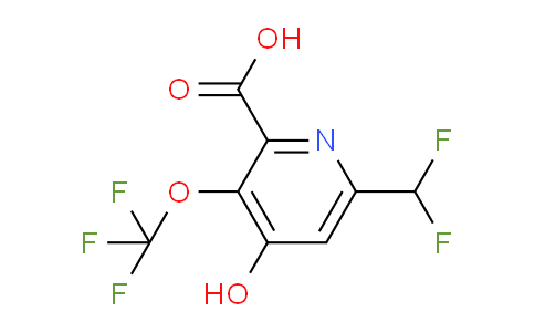 AM158599 | 1804478-87-2 | 6-(Difluoromethyl)-4-hydroxy-3-(trifluoromethoxy)pyridine-2-carboxylic acid