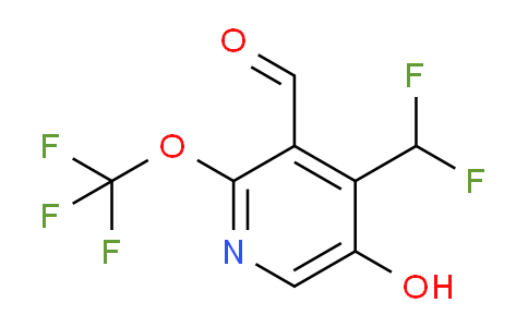 4-(Difluoromethyl)-5-hydroxy-2-(trifluoromethoxy)pyridine-3-carboxaldehyde
