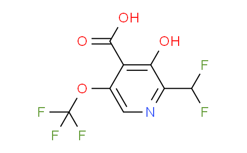 2-(Difluoromethyl)-3-hydroxy-5-(trifluoromethoxy)pyridine-4-carboxylic acid