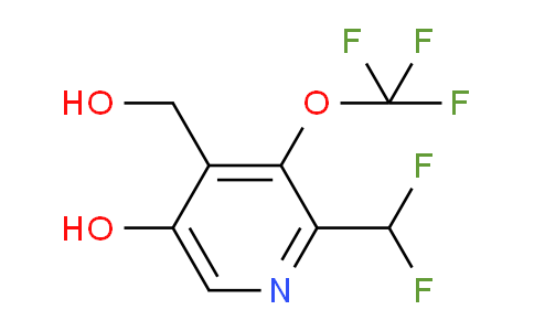 2-(Difluoromethyl)-5-hydroxy-3-(trifluoromethoxy)pyridine-4-methanol