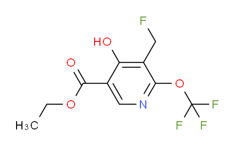 Ethyl 3-(fluoromethyl)-4-hydroxy-2-(trifluoromethoxy)pyridine-5-carboxylate