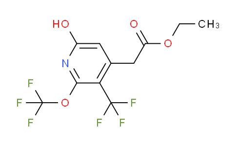 Ethyl 6-hydroxy-2-(trifluoromethoxy)-3-(trifluoromethyl)pyridine-4-acetate