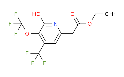 Ethyl 2-hydroxy-3-(trifluoromethoxy)-4-(trifluoromethyl)pyridine-6-acetate