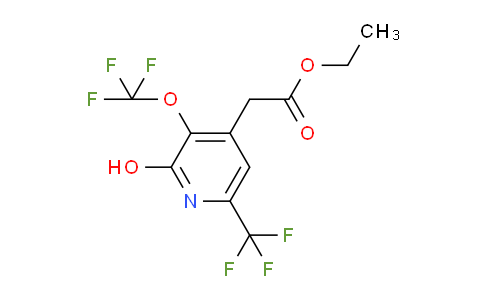 Ethyl 2-hydroxy-3-(trifluoromethoxy)-6-(trifluoromethyl)pyridine-4-acetate