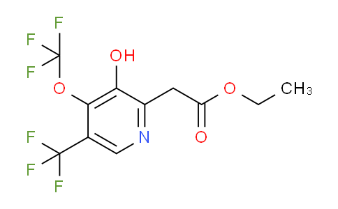 Ethyl 3-hydroxy-4-(trifluoromethoxy)-5-(trifluoromethyl)pyridine-2-acetate