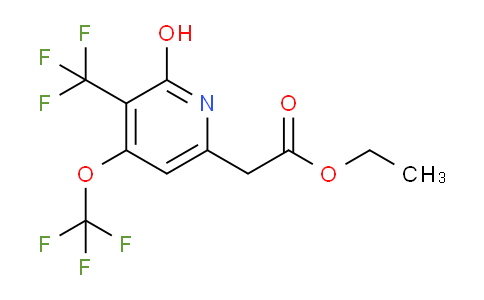 Ethyl 2-hydroxy-4-(trifluoromethoxy)-3-(trifluoromethyl)pyridine-6-acetate