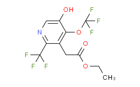 Ethyl 5-hydroxy-4-(trifluoromethoxy)-2-(trifluoromethyl)pyridine-3-acetate