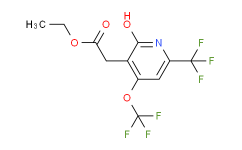 Ethyl 2-hydroxy-4-(trifluoromethoxy)-6-(trifluoromethyl)pyridine-3-acetate