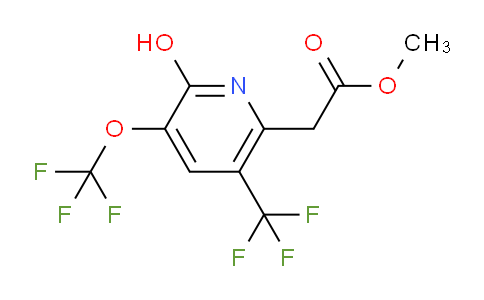 Methyl 2-hydroxy-3-(trifluoromethoxy)-5-(trifluoromethyl)pyridine-6-acetate