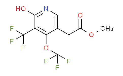 Methyl 2-hydroxy-4-(trifluoromethoxy)-3-(trifluoromethyl)pyridine-5-acetate