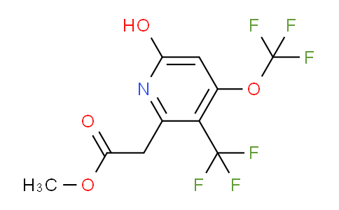 Methyl 6-hydroxy-4-(trifluoromethoxy)-3-(trifluoromethyl)pyridine-2-acetate