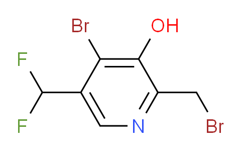 4-Bromo-2-(bromomethyl)-5-(difluoromethyl)-3-hydroxypyridine