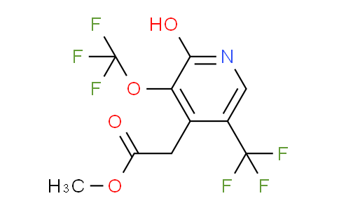 AM158814 | 1804835-15-1 | Methyl 2-hydroxy-3-(trifluoromethoxy)-5-(trifluoromethyl)pyridine-4-acetate