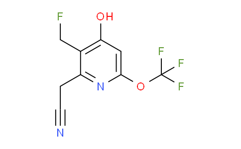 3-(Fluoromethyl)-4-hydroxy-6-(trifluoromethoxy)pyridine-2-acetonitrile