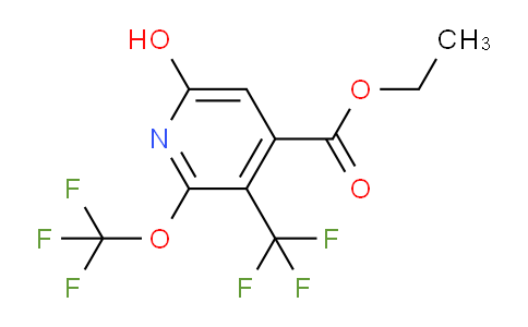 AM158850 | 1806725-59-6 | Ethyl 6-hydroxy-2-(trifluoromethoxy)-3-(trifluoromethyl)pyridine-4-carboxylate