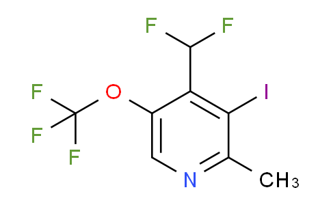4-(Difluoromethyl)-3-iodo-2-methyl-5-(trifluoromethoxy)pyridine