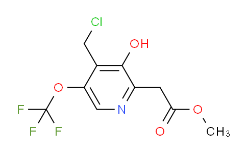 AM158957 | 1804341-63-6 | Methyl 4-(chloromethyl)-3-hydroxy-5-(trifluoromethoxy)pyridine-2-acetate