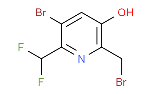 3-Bromo-6-(bromomethyl)-2-(difluoromethyl)-5-hydroxypyridine