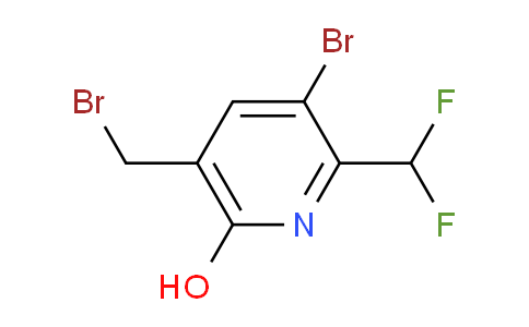 3-Bromo-5-(bromomethyl)-2-(difluoromethyl)-6-hydroxypyridine