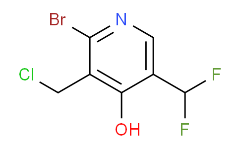 2-Bromo-3-(chloromethyl)-5-(difluoromethyl)-4-hydroxypyridine