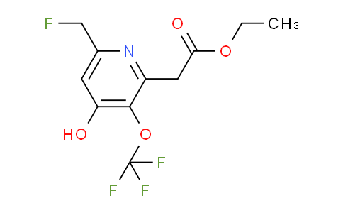 Ethyl 6-(fluoromethyl)-4-hydroxy-3-(trifluoromethoxy)pyridine-2-acetate