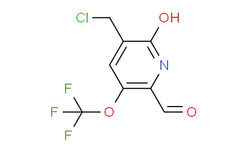 3-(Chloromethyl)-2-hydroxy-5-(trifluoromethoxy)pyridine-6-carboxaldehyde