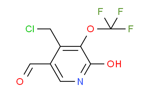 4-(Chloromethyl)-2-hydroxy-3-(trifluoromethoxy)pyridine-5-carboxaldehyde